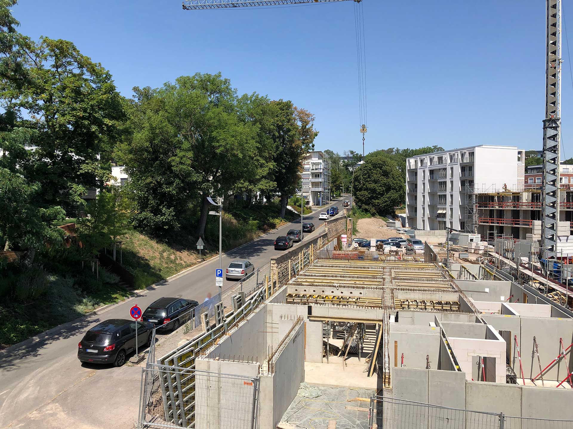 Baustart für das neue Mehrfamilienhaus im Erfurter Brühl ist erfolgt