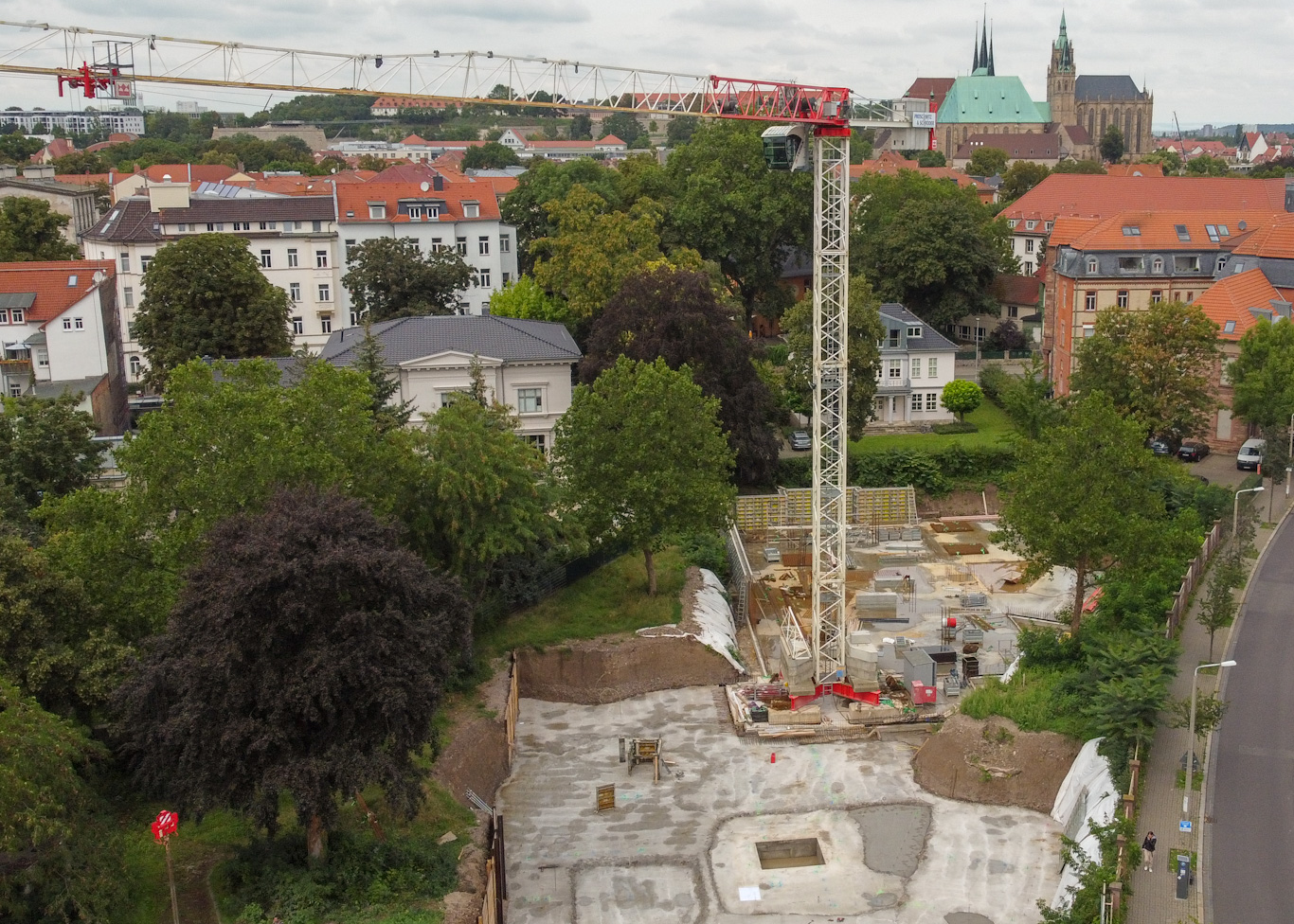 Neuer Stand der Baumaßnahmen für unsere neuen Eigentumswohnungen in Erfurt