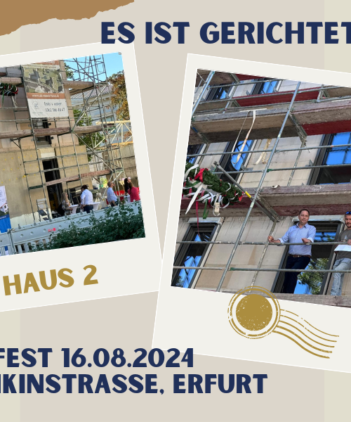 Richtfest Wohnung Erfurt